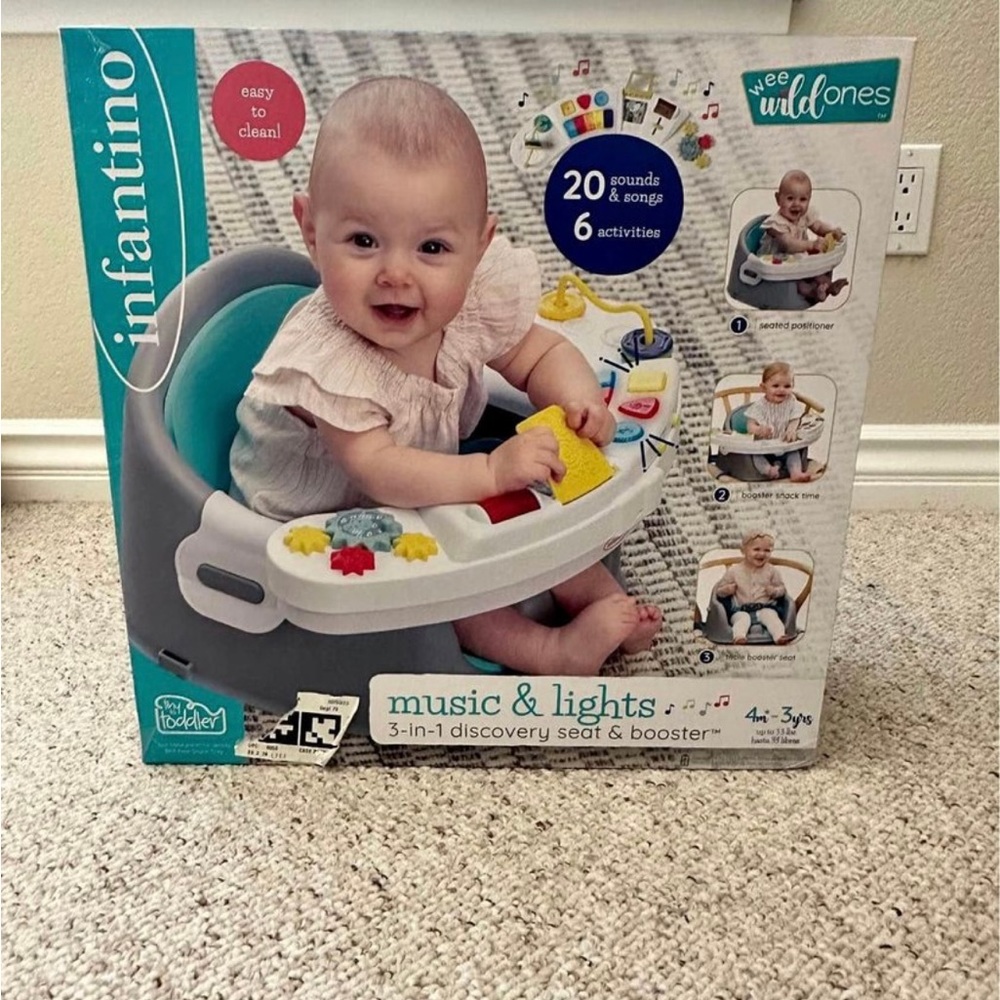 Infantino Seat and Booster with music and light play
